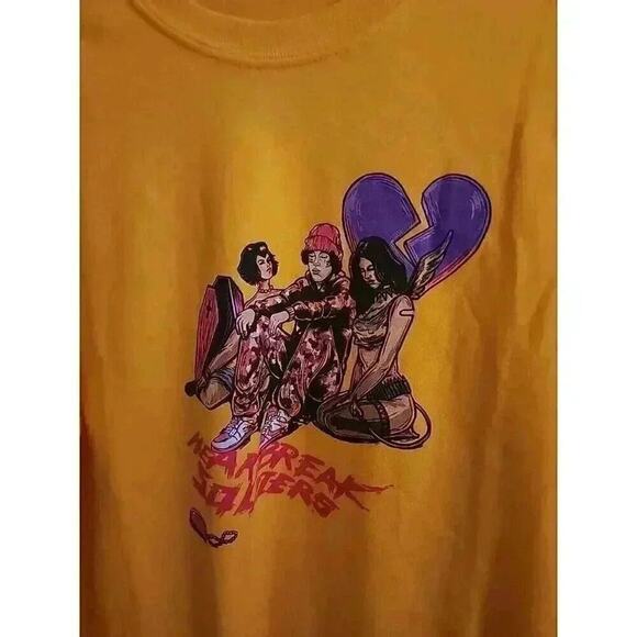 Lil Xan Heartbreak Soldiers Fall Tour 2018 T-Shirt Men Sz M Double Sided NWT CR6 - Picture 2 of 5